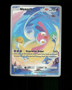 FAN-ART READ DESCRIPTION BELOW HOLO Mesprit Card Mesprit Pokemon Card p1 - Image 1