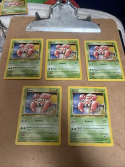 Pokemon TCG Paras Jungle Card 59/64 Regular Common 1st Edition - Image 1