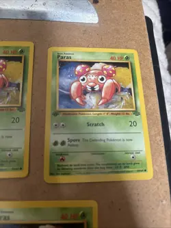 Pokemon TCG Paras Jungle Card 59/64 Regular Common 1st Edition - Image 4