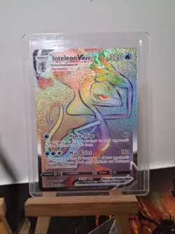 Inteleon VMAX Secret Rainbow 195/192 Rebel Clash Holo Pokemon Card TCG CARD - Image 1
