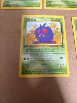 Pokemon TCG Venonat Jungle Card 63/64 Regular Common 1st Edition - Image 5