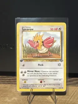 Spearow 62/64 1st Edition Jungle Set Pokemon Card WOTC Vintage LP- - Image 1