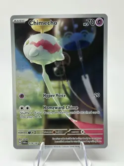 Pokemon Card Chimecho - Illustration Rare SV06: Twilight Masquerade 179/167 NM - Image 1