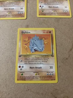 Pokemon TCG Rhyhorn 1st Edition Jungle Card 61/64 Unlimited Common - Image 5