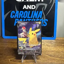 Pokemon TCG Pikachu v TG16/TG30 Lost Origin 2022 Full Art Holo Ultra Rare Card - Image 1