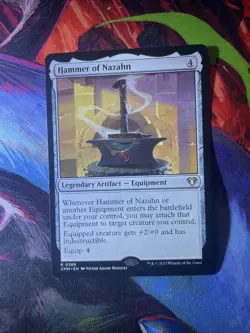 Hammer of Nazahn Commander Masters Regular Card MTG Magic the Gathering - Image 1