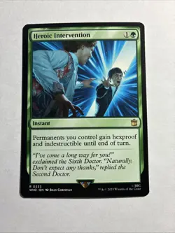 Heroic Intervention - Universes Beyond: Doctor Who MTG Plus Bonus Rare!!! - Image 1