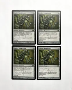 MTG MAGIC THE GATHERING 4X GRAFTED EXOSKELETON SCARS MIRRODIN ARTIFACT SILVER ♨ - Image 1