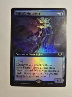 Talion's Messenger (Extended Art) Wilds of Eldraine Foil Magic The Gathering - Image 1