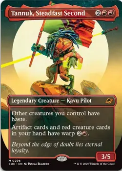 Tannuk, Steadfast Second (Borderless) #296 (NM) Edge of Eternities EOE Magic MTG - Image 1