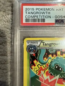 Pokemon Art Academy Promo Tangrowth PSA 9 Gosha 1 of 100 2015 Contest Winner - Image 2