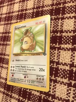 1999 Pokemon Kangaskhan non-holo 21/64 Jungle Set NM - Image 3