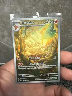 Ninetales 199/197 Illustration Rare Pokemon TCG SV03: Obsidian Flames Holo NM/M - Image 1