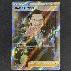 2020 Pokemon Rebel Clash SWSH02 #189/192 Boss's Orders (Full Art) - Image 1