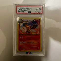 2012 POKEMON B&W BOUNDARIES CROSSED COSMOS #20 CHARIZARD-HOLO PSA 8 - Image 1