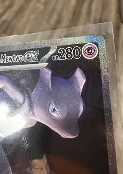 Team Rocket’s Mewtwo ex 281/217 SIR Secret Ascended Heroes Pokemon IN HAND MINT - Image 3