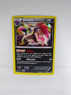 Pokemon - Zoroark 91/162 Promo Cosmos Holo Rare XY Breakthrough LP - Image 1