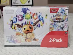 Pokemon TCG Prismatic Evolutions Costco 2 Pack ETB Booster Bundle Sealed - Image 1