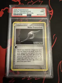 PSA 9 Mint Pokemon Holon Transceiver 98/113 Delta Species Reverse Rev Holo Foil - Image 1