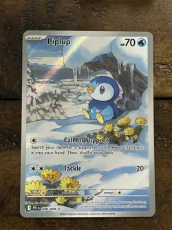 Pokemon TCG - Piplup Illustration Rare - Phantasmal Flames 98/94 NM - Image 2