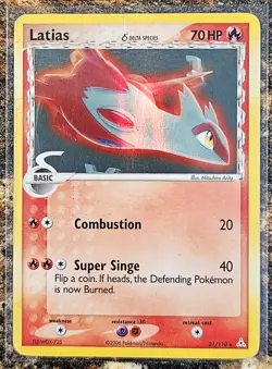 Pokemon 2006 Holon Phantoms Latias 21 HP - Image 1