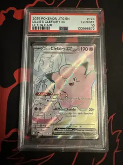 PSA GEM MINT 10 Lillie's Clefairy ex 173/159 - Pokemon Journey Together - Image 1
