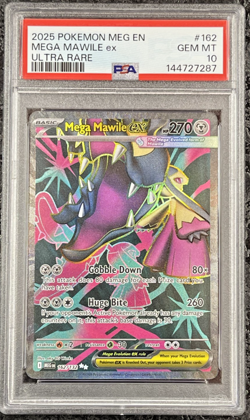 2025 POKEMON MEG EN MEGA MAWILE ex ULTRA RARE #162 💎 PSA 10 - Image 1