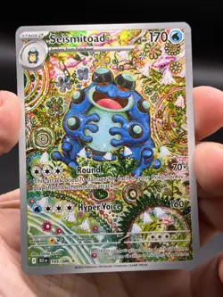 Seismitoad Sv: Black Bolt Holo Illustration Rare 105/086 Pokemon English NM - Image 3