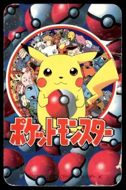 Mankey Tentacool 6 of Clubs Televi Kun Poker Deck Pokemon Japanese ~ HP Creased - Image 2