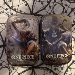One Piece Tcg Tin Set Of 2 TS-02 OP-13 Volume 2 Bundle SEALED NIB UNOPENED - Image 1
