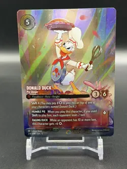 Lorcana Shimmering Skies DONALD DUCK ~ Pie Slinger 214/204 ENCHANTED - Image 1