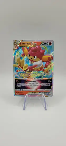 Pokemon TCG: Simisear VSTAR Ultra Rare Holo 023/159 Crown Zenith Card English NM - Image 1