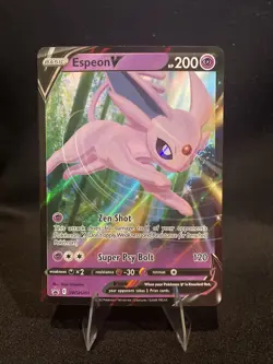 Espeon V SWSH201 Ultra Rare Black Star Promo Pokemon Card NM - Image 1