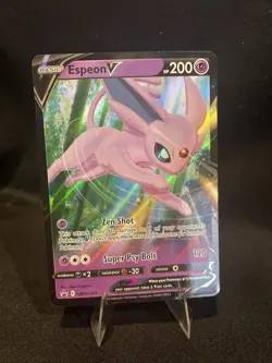 Espeon V SWSH201 Ultra Rare Black Star Promo Pokemon Card NM - Image 2