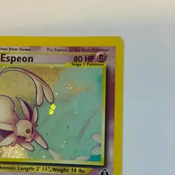 Espeon Neo Discovery 1/75 Holo Vintage WOTC Pokemon TCG Card Game - Image 5