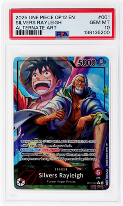 2025 One Piece Card Game Legacy of the Master Silvers Rayleigh PSA 10 - Image 1