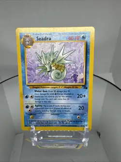 Seadra 42/62 Fossil Unlimited Pokemon Card 1999 Vintage WOTC Regular - Image 1