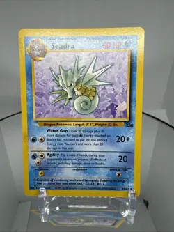 Seadra 42/62 Fossil Unlimited Pokemon Card 1999 Vintage WOTC Regular - Image 2
