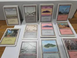 Magic The Gathering Revised Basic Lands Card Collection MTG - Image 1