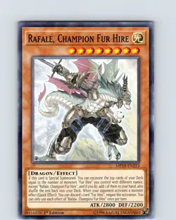 Yu-Gi-Oh TCG Rafale, Champion Fur Hire MP19-EN253 1st Edition Common Card NM - Image 1