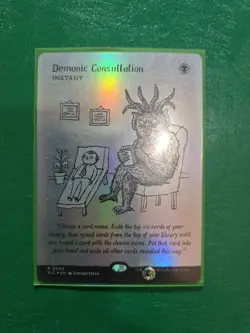 Demonic Consultation - MtG Secret Lair: An Encyclopedia of Magic (FOIL) - Image 1