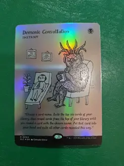 Demonic Consultation - MtG Secret Lair: An Encyclopedia of Magic (FOIL) - Image 2