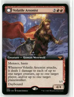 Volatile Arsonist Extended Art - Innistrad Crimson Vow MTG NM - Image 1