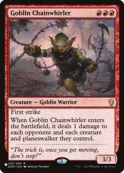 Goblin Chainwhirler The List NM MTG - Image 1