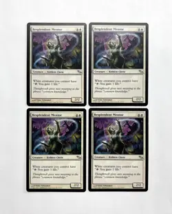 MTG MAGIC THE GATHERING 4X RESPLENDENT MENTOR SHADOWMOOR CREATURE SILVER UNC ♨ - Image 1