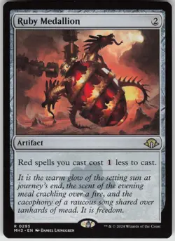 MTG Ruby Medallion Normal NM Modern Horizons 3 Magic 295 - Image 1