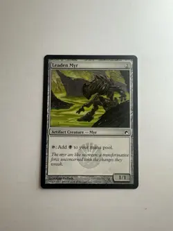 Leaden Myr LP Scars of Mirrodin Magic The Gathering Mtg Lightly Played - Image 1