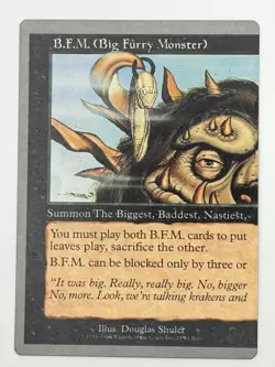 MTG Unglued #28 B.F.M. (Big Furry Monster) (28) - Image 1