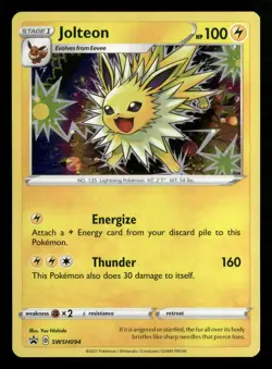 Jolteon - SWSH094 SWSH: Sword & Shield Promo Cards Pokemon TCG Holo - Image 1