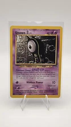 Pokemon TCG Unown A Neo Discovery 33/75 Unlimited NM - Image 1